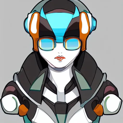 Prompt: anthro female jetplane mecha bust shot, digital art, furry art, mecha art, furaffinity commission, deviantart