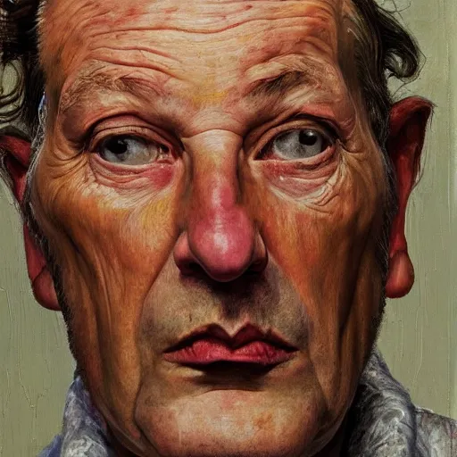 Prompt: high quality high detail painting by lucian freud, hd, warren ellis