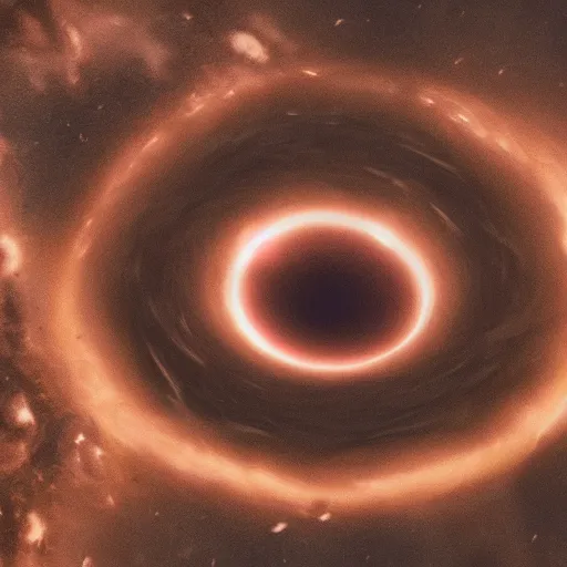 Image similar to cinematic still of a black hole hovering over a suburban neighborhood