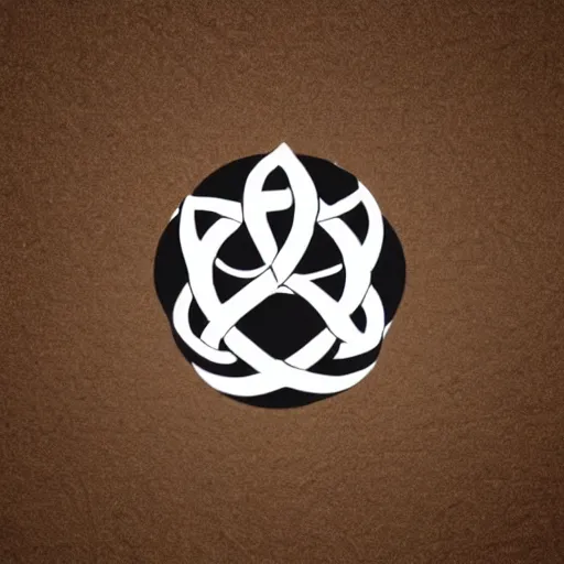 Image similar to abstract logo, b shaped triquetra