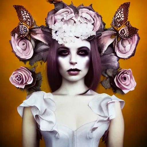 Prompt: photo of young woman by natalie shau