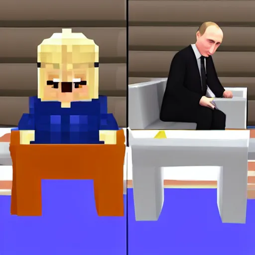 Image similar to Putin in ROBLOX.
