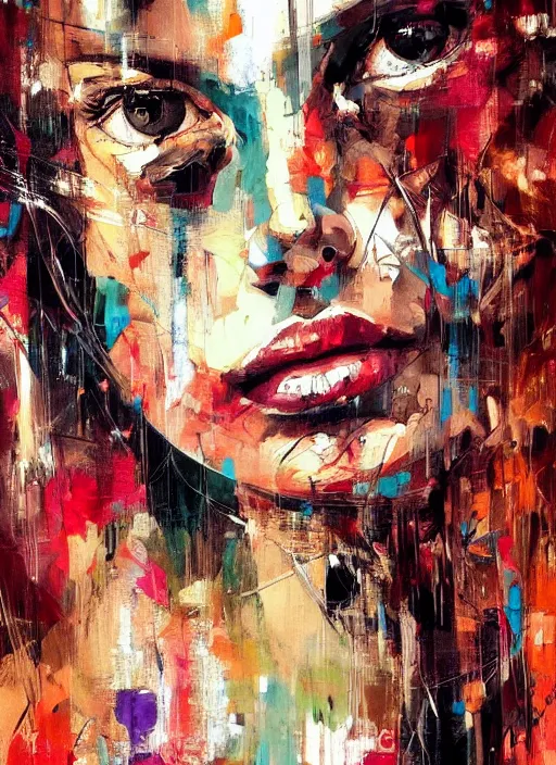 Image similar to masterpiece beautiful portrait by hopare