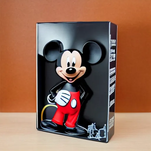 Image similar to mickey mouse stop motion vinyl action figure, plastic, toy