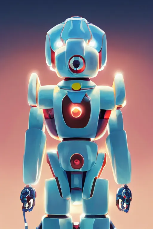 Image similar to metabots medabots medarotto medarot robot minimalist comics helmet mask neon cybereye, behance hd by jesper ejsing, by rhads, makoto shinkai and lois van baarle, ilya kuvshinov, rossdraws global illumination ray tracing hdr radiating a glowing aura