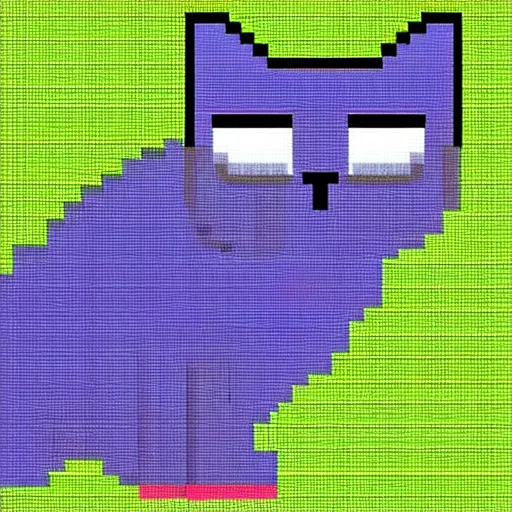 Image similar to cat pixel art