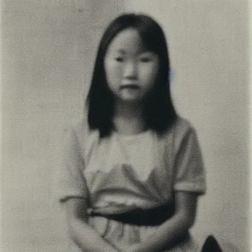 Image similar to black and white photo of an asian girl