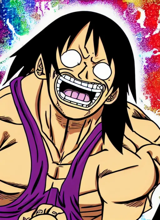 Image similar to dwayne johnson as character in one piece manga, sketch by eiichiro oda