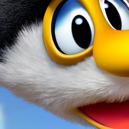 Image similar to donald duck, realistic 4k