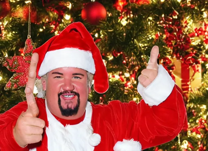 Image similar to christmas decorations, guy fieri