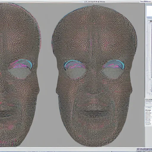 Prompt: face uv map