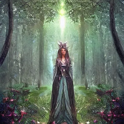 Prompt: forest trees, digital art, high details, magical, fantasy, https://media.discordapp.net/attachments/1005597369187958895/1006585564142776320/a_beautiful_fantasy_woman_makes_camp_under_a_large_mushroom_moss_dewdrops_rainstorm_watercolor_dramatic_lighting_cinematic_establishin_-H_704_-n_9_-i_-s_150_-S_664894794_ts-1660000276_idx-2.png