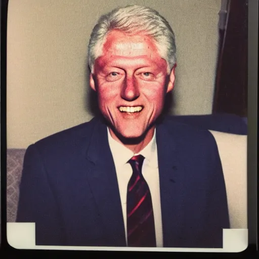 Prompt: polaroid of Bill Clinton wearing a white hoodie and holding a bag of weed sitting on the couch, 8k, very detailed, very intricate,