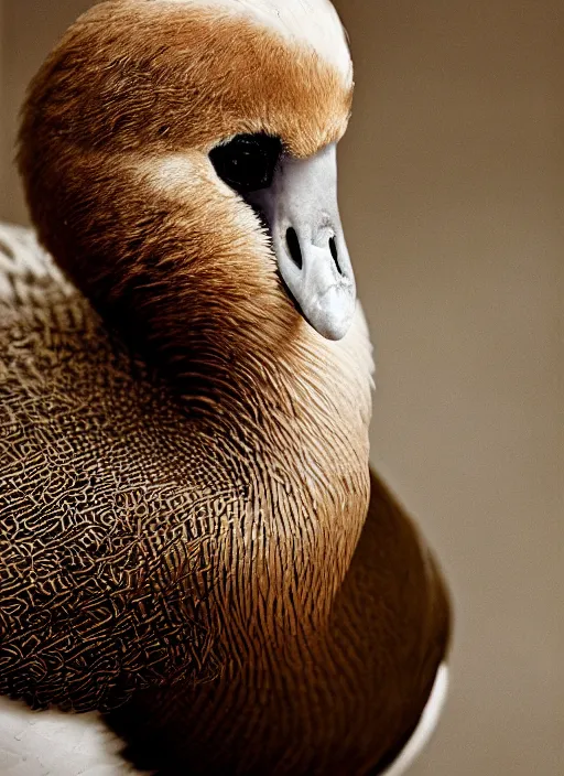 Image similar to portrait of goose ryan gosling with a beak and feathers, natural light, sharp, detailed face, magazine, press, photo, steve mccurry, david lazar, canon, nikon, focus