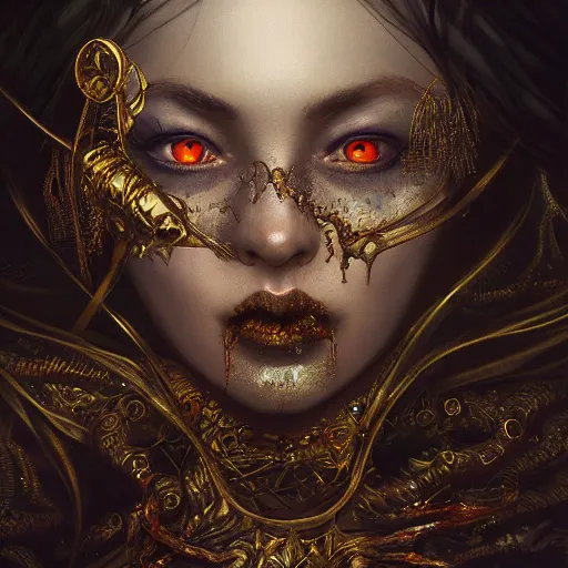 Image similar to indescribable horror, maximalist, high detail, 8k, ornate, dark fantasy, realistic, masterpiece, Trending on art station, complex, WLOP