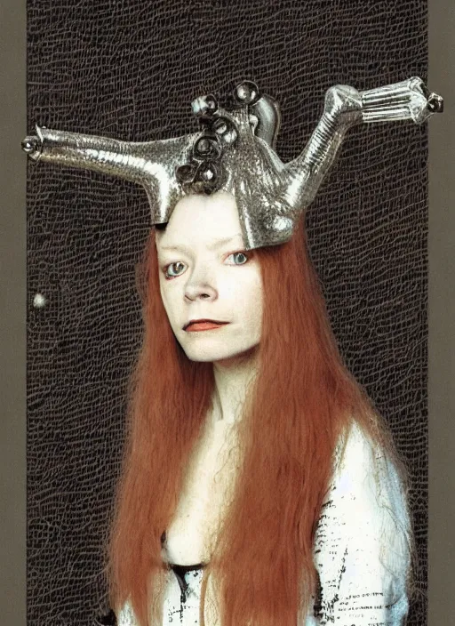 Image similar to danielle dax by hieronymus bosch