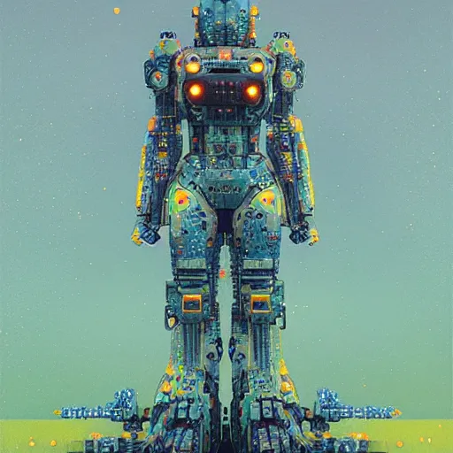 Image similar to combat mecha by beeple, gustav klimt