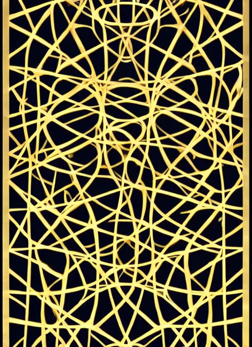 Image similar to symmetrical, award - winning painting, abstract, gold and silver shapes, rectangles, geometry, elegant, luxurious, beautiful, pitch black background, dali