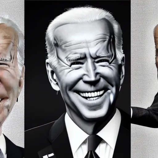 Image similar to Joe biden in the style of niki manaj