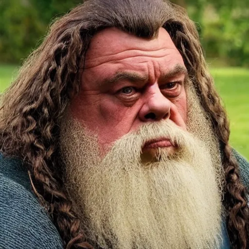 Image similar to Warwick Davis as Hagrid