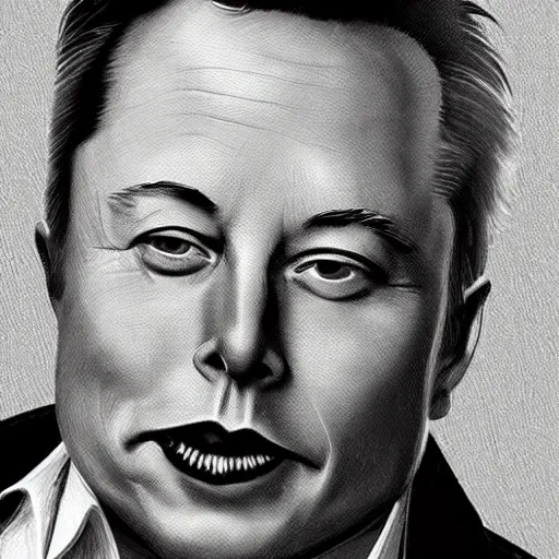 Prompt: a face portrait of elon musk at 8 0 years old