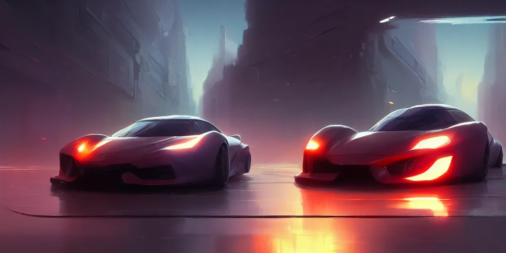 Image similar to Super car, concept art, low angle, high detail, warm lighting, volumetric, godrays, vivid, beautiful, trending on artstation, by Jordan grimmer, art greg rutkowski