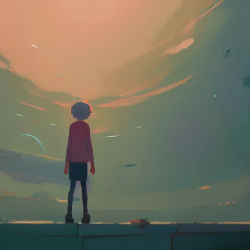 Image similar to you are the world and the world is you, detailed, cory loftis, james gilleard, atey ghailan, makoto shinkai, goro fujita, studio ghibli, rim light, exquisite lighting, clear focus, very coherent, plain background