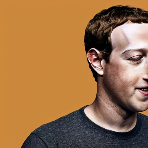 Prompt: mark zuckerberg mixtape album cover face tattoo and gold teeth