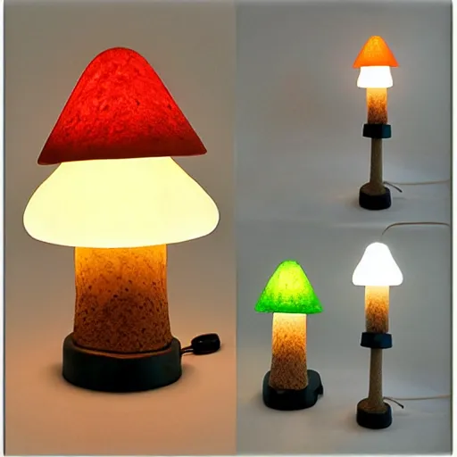 Image similar to mushroom lamp design