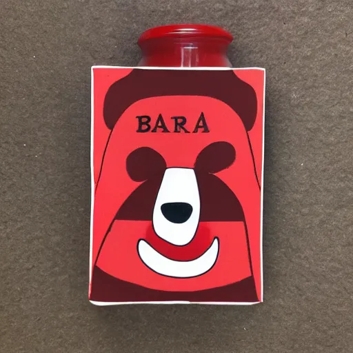 Image similar to bear sniff red candle, bear sniff red cocaine