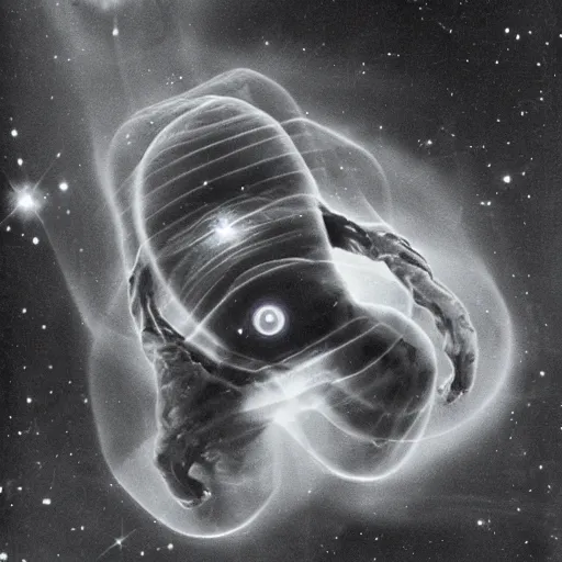 Image similar to a tardigrade accelerating to the speed of light. cosmic.. body horror. by gerald grom and ansel adams.