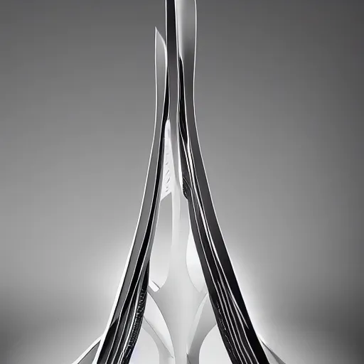 Image similar to alternative eiffel tower structure made by zaha hadid