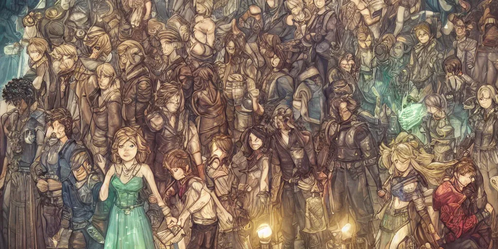 Image similar to now is the time to make justice a reality for all of god's children. ultrafine highly detailed colorful illustration, intricate linework, sharp focus, octopath traveler, final fantasy, unreal engine highly rendered, global illumination, radiant light, intricate environment