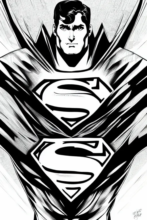 Prompt: superman, symmetrical, highly detailed, digital art, sharp focus, trending on art station, anime art style