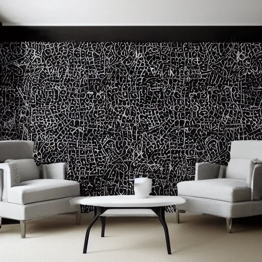 Prompt: graffiti pattern texture on a black wall