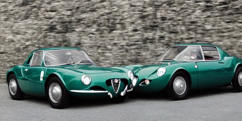 Prompt: “1960s Alfa Romeo 4c”