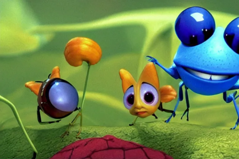 Image similar to disney pixar's a bug's life, cgi