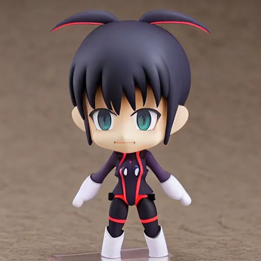 Image similar to high quality portrait flat matte painting of cute EVANGELION-01 in the style of nendoroid and toon EVANGELION , flat anime style, thick painting, medium close-up