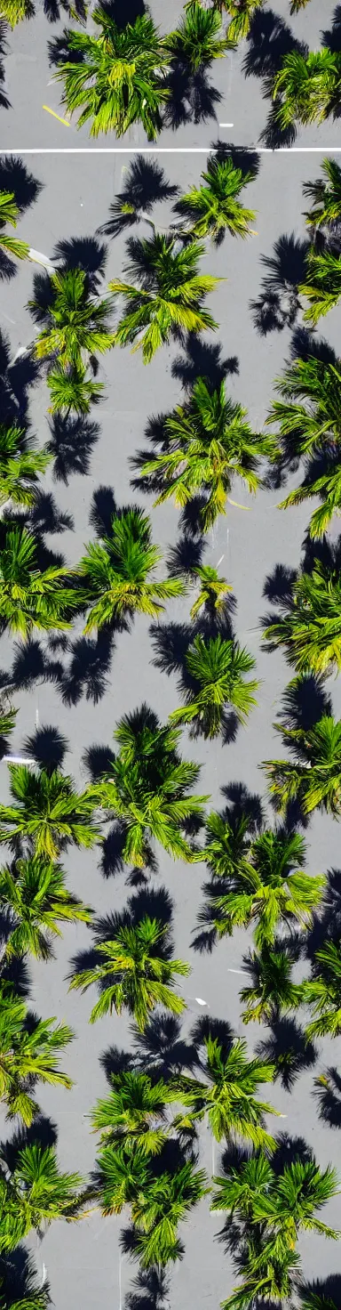 Image similar to satellite view photo of sidewalk with palm trees, by shunji dodo, 8 k resolution, photo, high quality