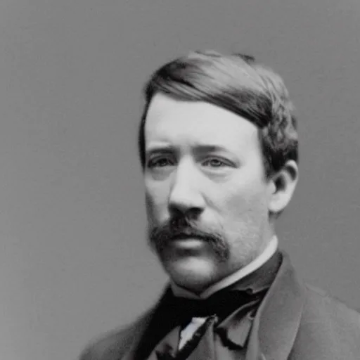 Image similar to a photograph of tim allen taken in 1 8 6 5