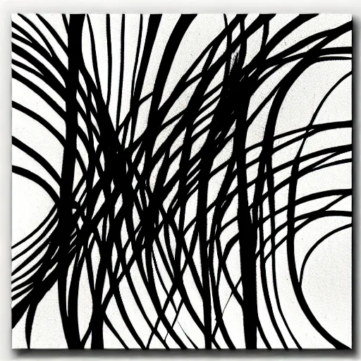 Image similar to zen ink abstract modern art