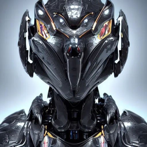 Image similar to a highly detailed close-up bust, of an awe-inspiring beautiful majestic anthropomorphic robotic mecha female dragon, with smooth and streamlined armor, standing and posing elegantly in front of the camera, well detailed head with LED eyes, sharp sleek design, two arms, digital art, artstation, DeviantArt, professional, octane render, sunset lighting