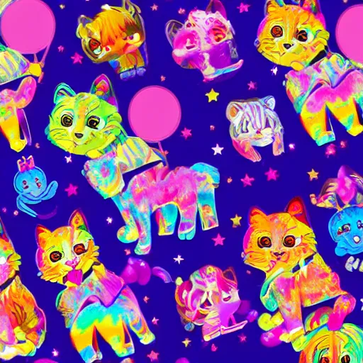 Image similar to Lisa Frank and AC-BU collaboration