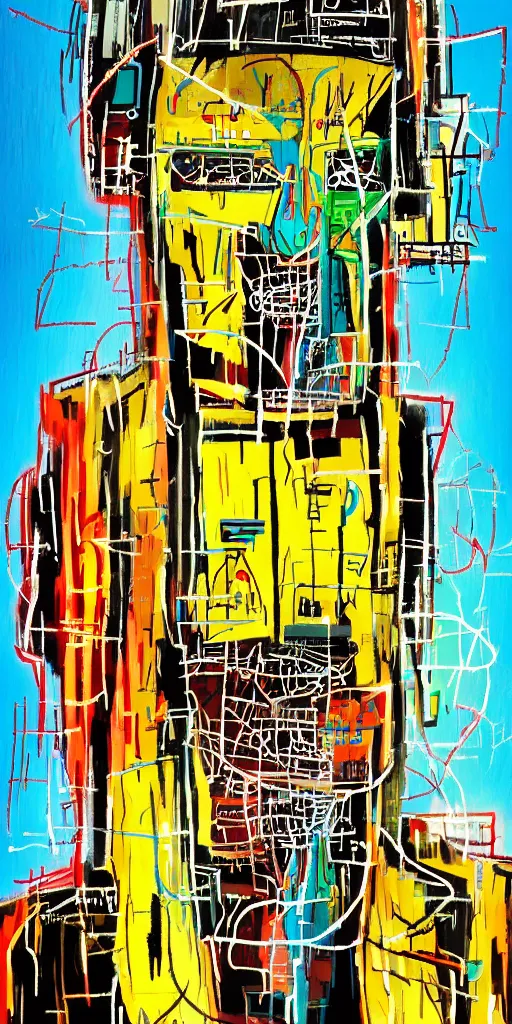 Prompt: a cyberpunk portrait of frankenstien by jean - michel basquiat, by hayao miyazaki by artgerm, highly detailed, sacred geometry, mathematics, snake, geometry, cyberpunk, vibrant, water