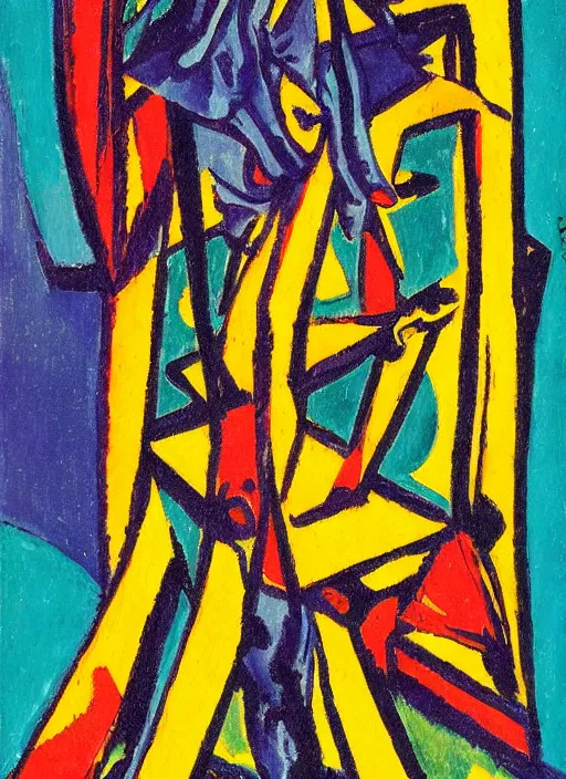 Prompt: intricate liminal spaces tarot card, by Ernst Ludwig Kirchner, soft colors, dramatic lighting, smooth, sharp focus, extremely detailed, aesthetically pleasing composition