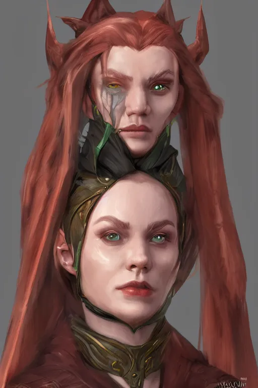 Image similar to a portrait of my next DND witch character , concept art, DND, trending on artstation 3D.