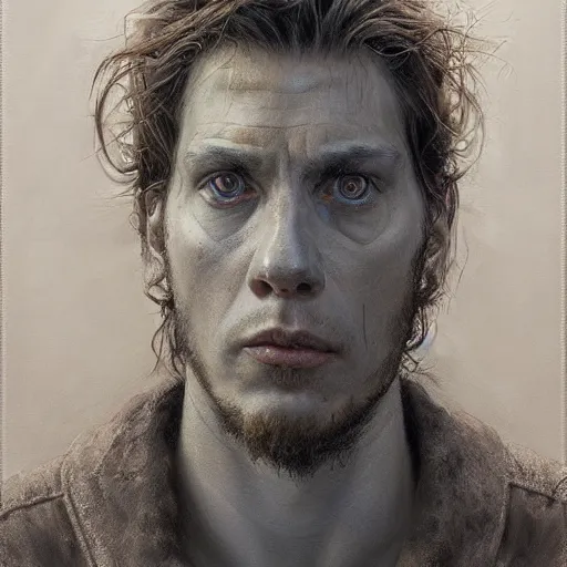 Image similar to portrait of jackson hinkle, horror, by donato giancola and greg rutkowski and wayne barlow and zdzisław beksinski, realistic face, visible face, digital art