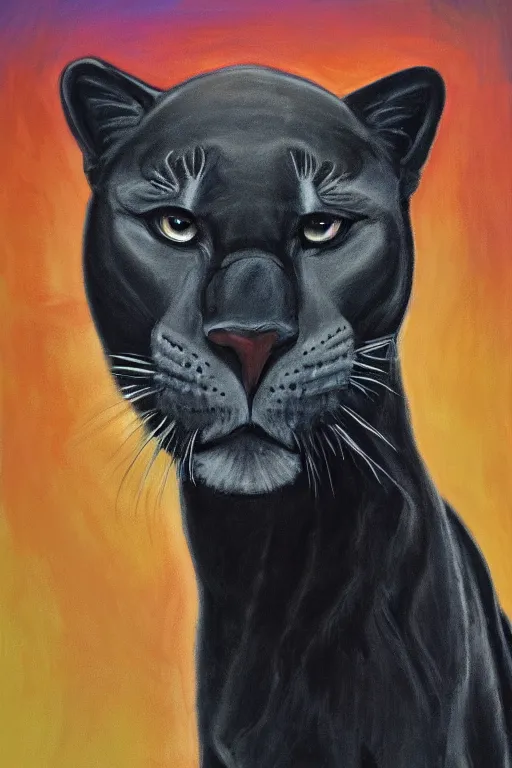 Image similar to portrait of the caucasian black panther, lgbtq, award winning portrait