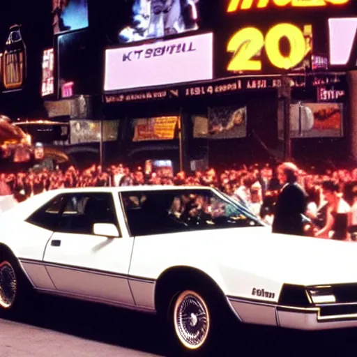 Image similar to KITT from Knight Rider on Times Square