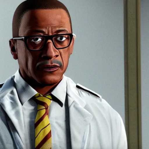 Image similar to still of gus fring from grand theft auto five